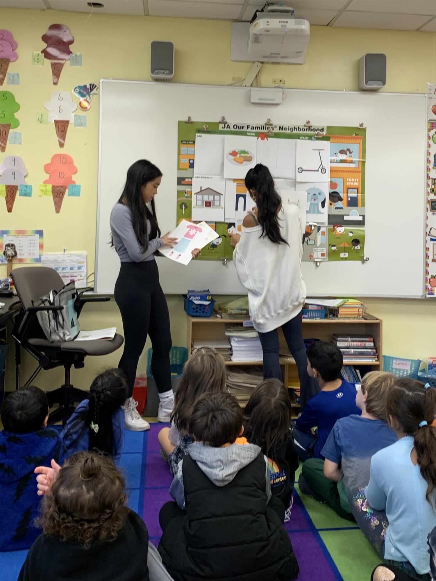 girl give lesson